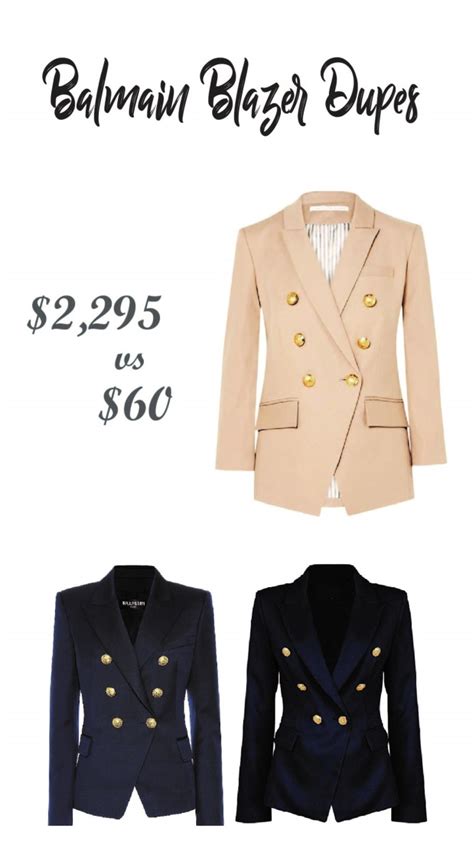 balmain blazer dupe alternative